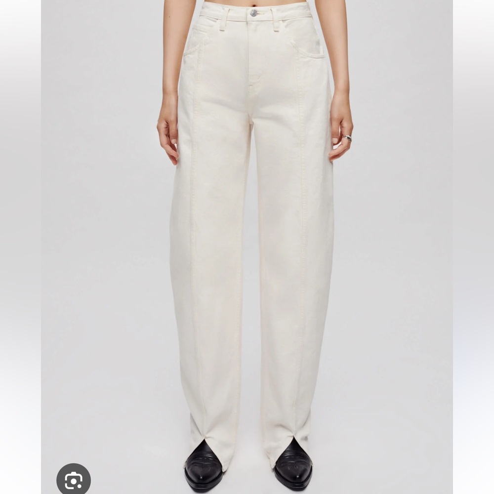 Re/done Tailored Jean - Vintage White size 26